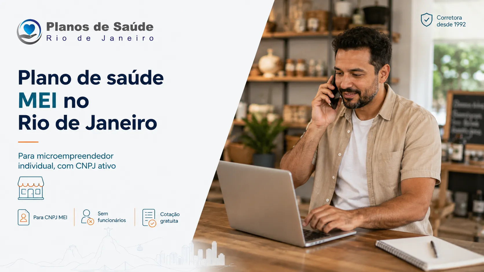 Microempreendedor individual com CNPJ ativo cotando plano de saúde para MEI no Rio de Janeiro